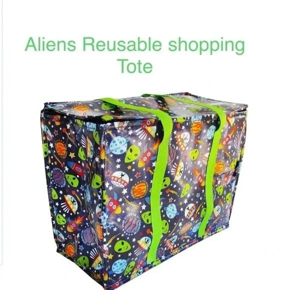 🆕 Happy Shopper Insulated Tote
ALIENS We Come in Peace Happy Shopper - Picture 5 of 6